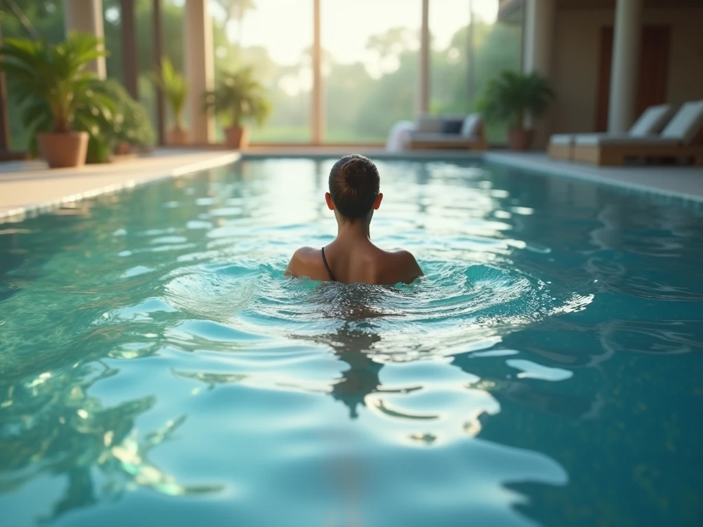 Abstracte weergave van rustig water en licht