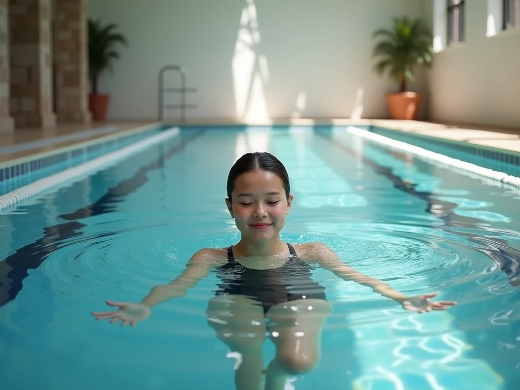 Schematische weergave van rustige zwembanen